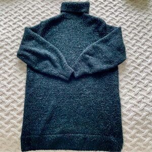 Mango Black Turtle Neck Sweater Dress